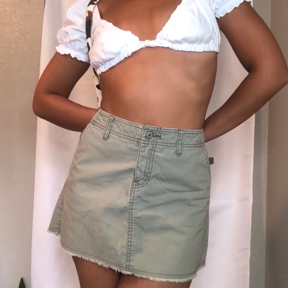 UNIONBAY Dresses & Skirts - Union Bay Y2K Khaki Green Cargo Mini Skirt